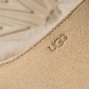 UGG Suede Shearling-Lined Slides